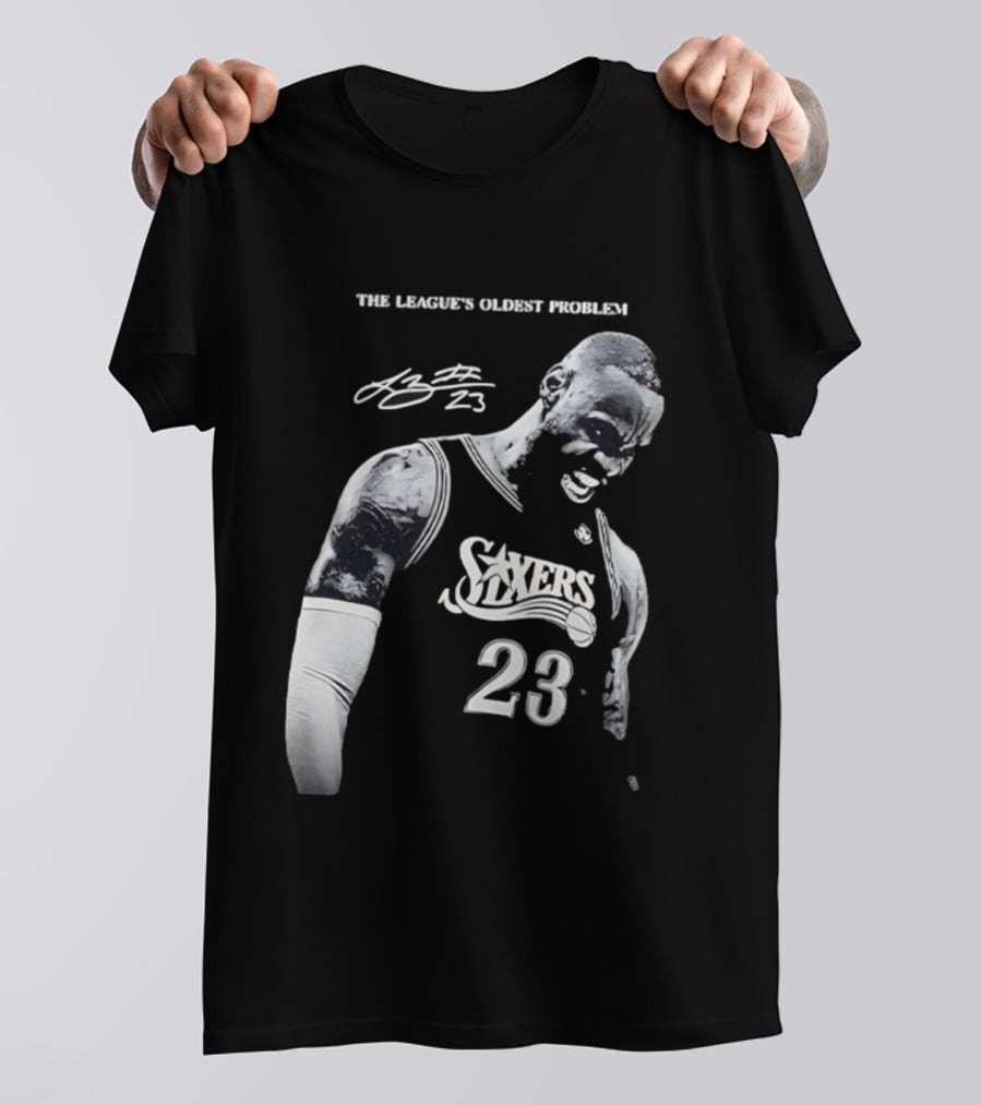 The League's Oldest Problem LeBron James Sixers 23 T-Shirt