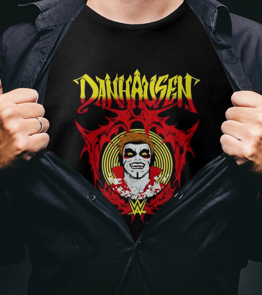 Danhausen WWE Vector Face Paint And Red T-Shirt
