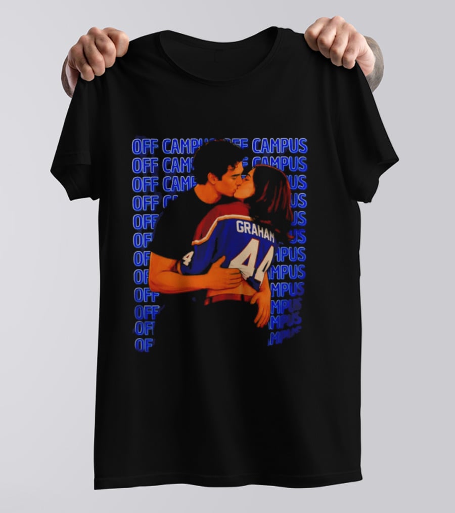 Off Campus Graham And Hannah Hockey Romance Kissing Scene T-Shirt