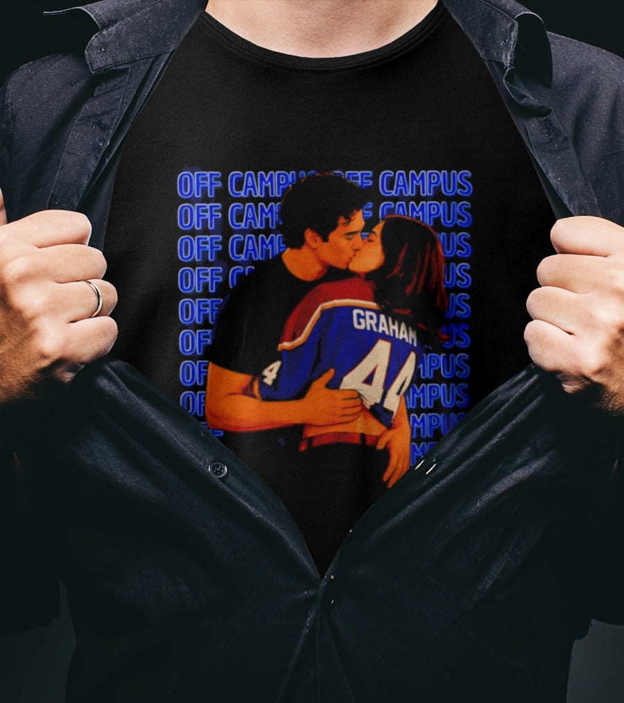 Off Campus Graham And Hannah Hockey Romance Kissing Scene T-Shirt
