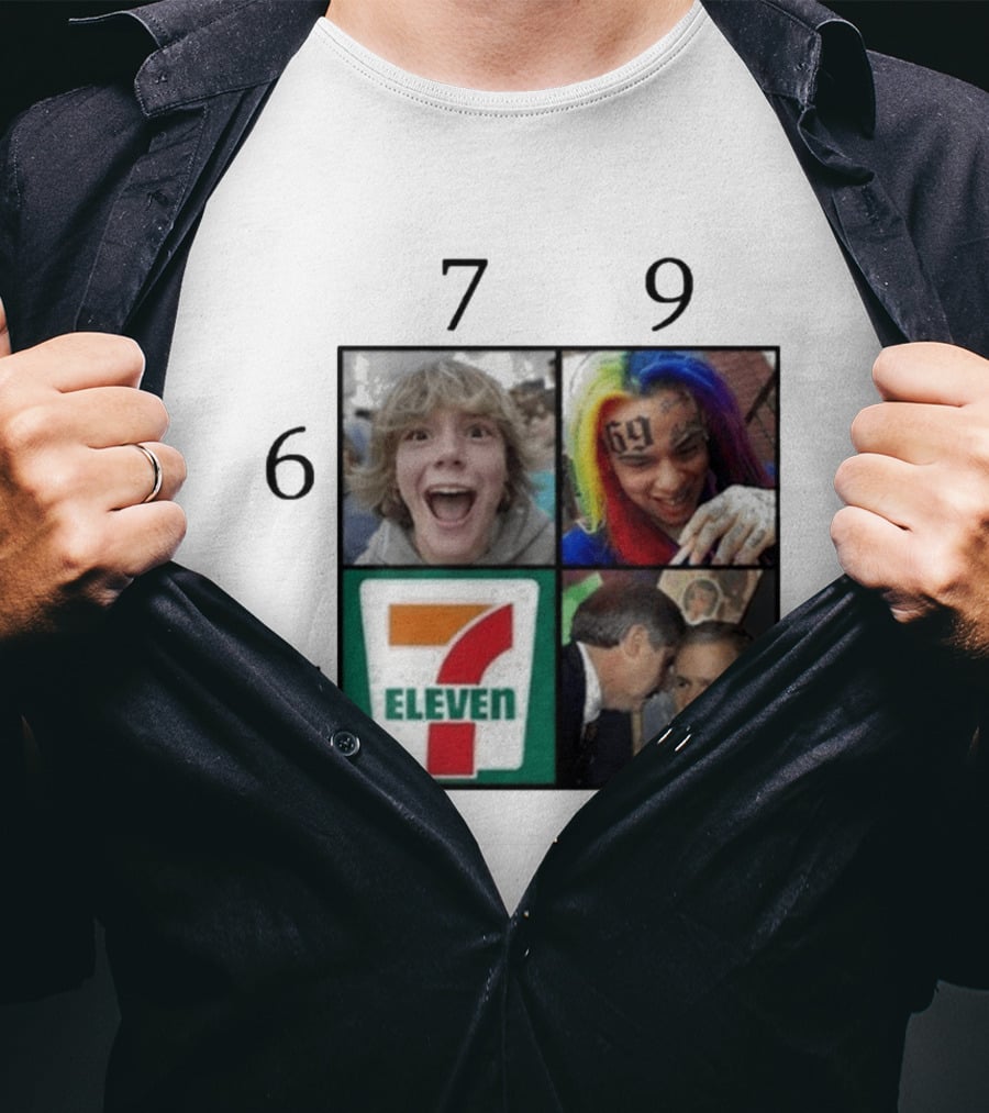 6 7 9 11 6ix9ine George Bush 7 Eleven T-Shirt