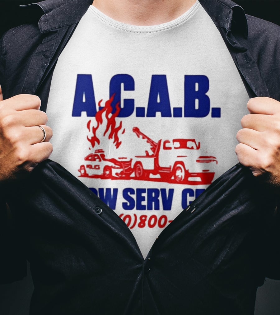 A.C.A.B. Towing Tow Services TEL.(0)800 1312 T-Shirt