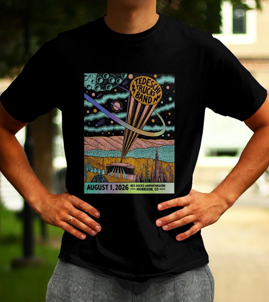 Tedeschi Trucks Band Red Rocks Amphitheatre Morrison CO August 1 2026 Cosmic T-Shirt