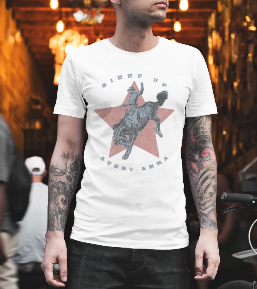 Giddy Up Avery Anna Star Rodeo Cowboy T-Shirt