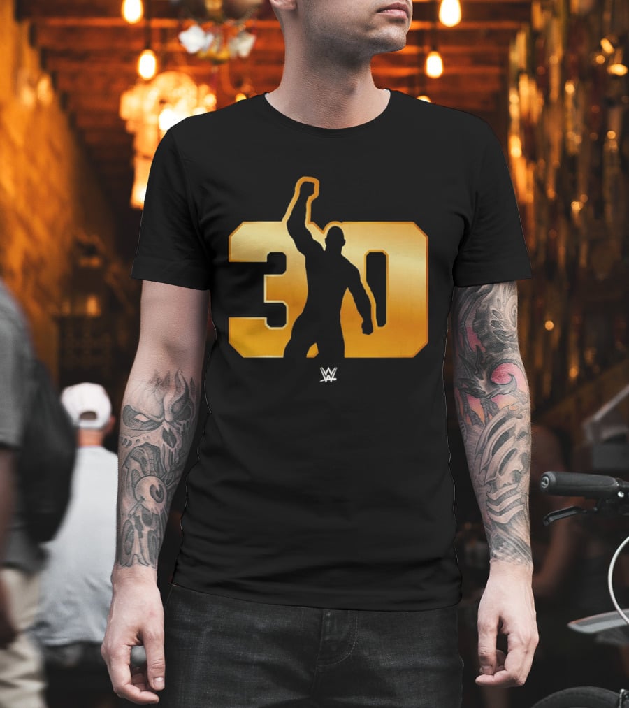 The Rock 30 WWE Years Anniversary Celebration T-Shirt