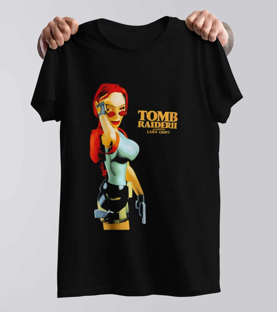 Lara Croft Tomb Raider II Starring Iconic Video Game T-Shirt