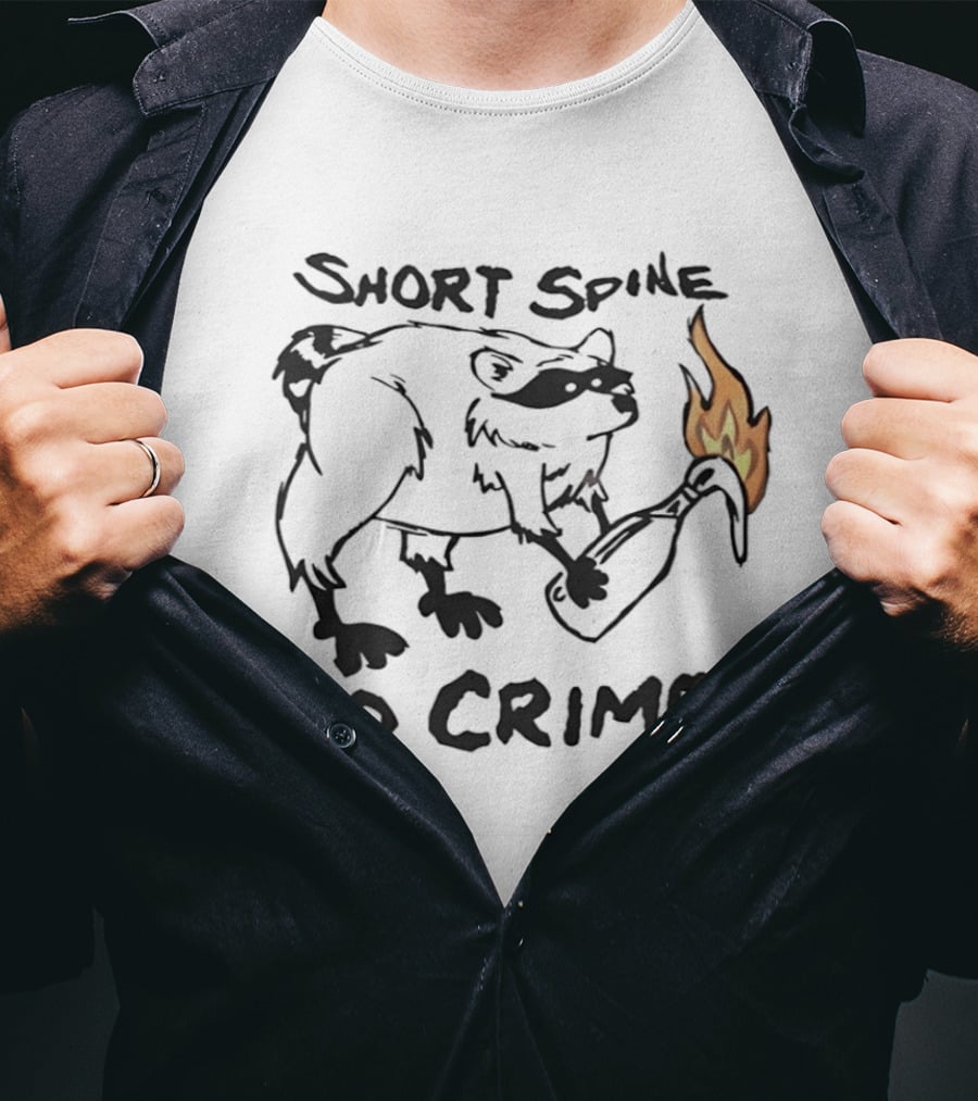 Short Spine Do Crime Jimothy Flame Bear T-Shirt