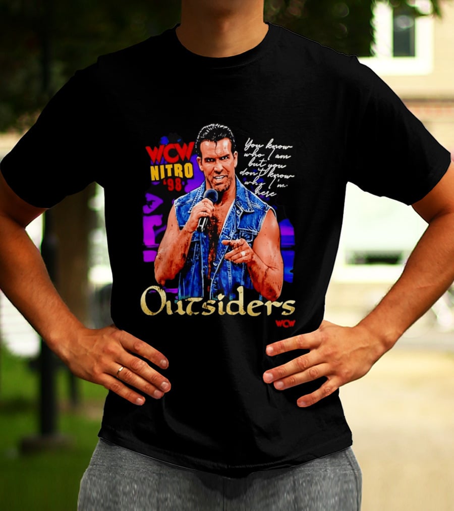 WCW Nitro '98 Scott Hall Outsiders You Know Who I Am T-Shirt