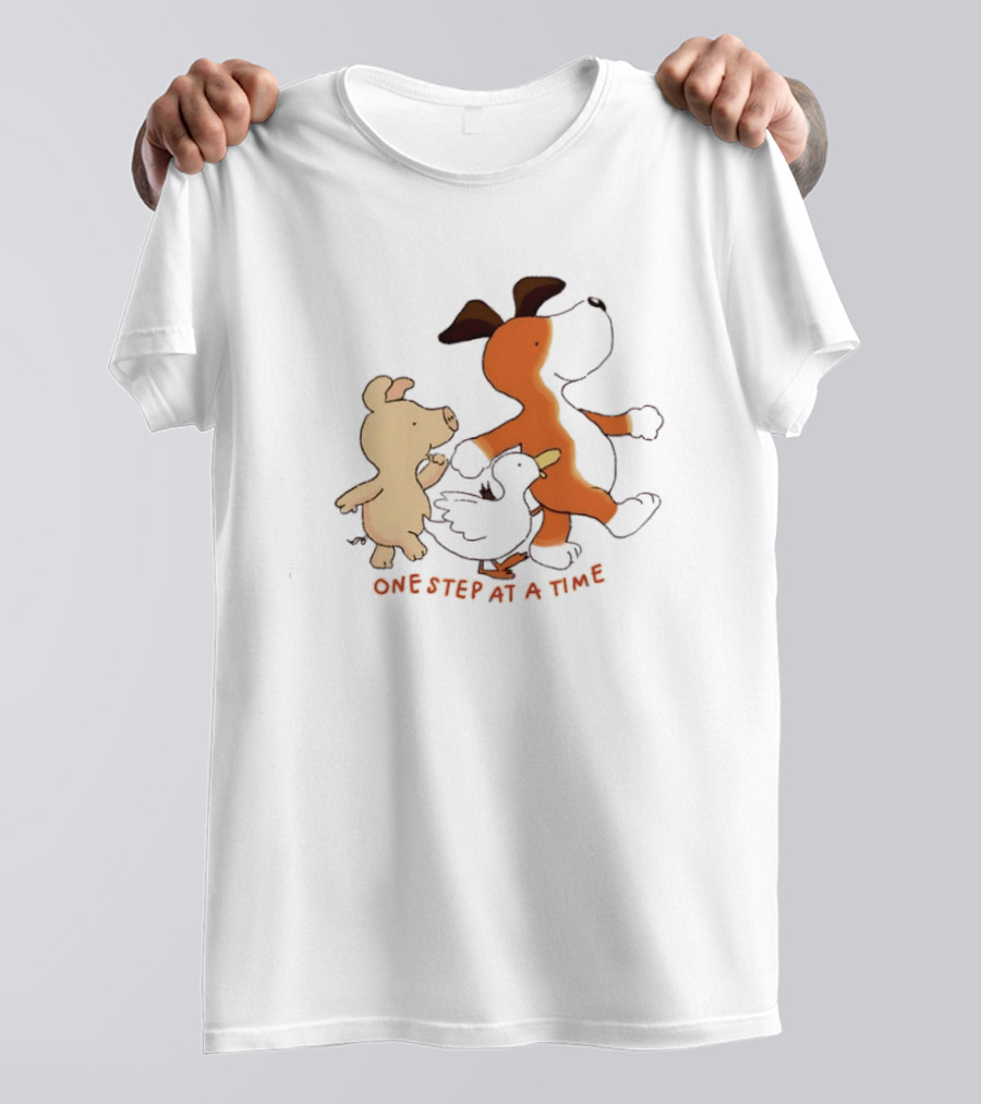 Dog Pig And Duck One Step At A Time T-Shirt