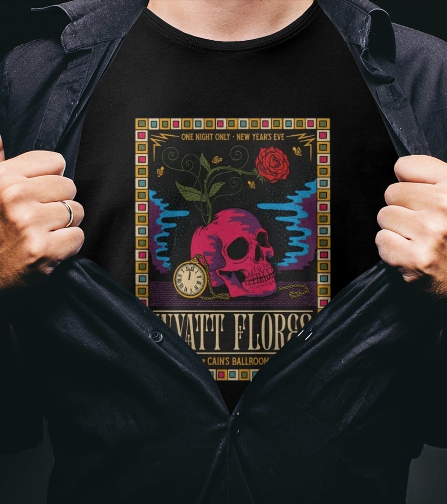 Wyatt Flores New Year's Eve Concert 2026 Cain's Ballroom Tulsa OK T-Shirt