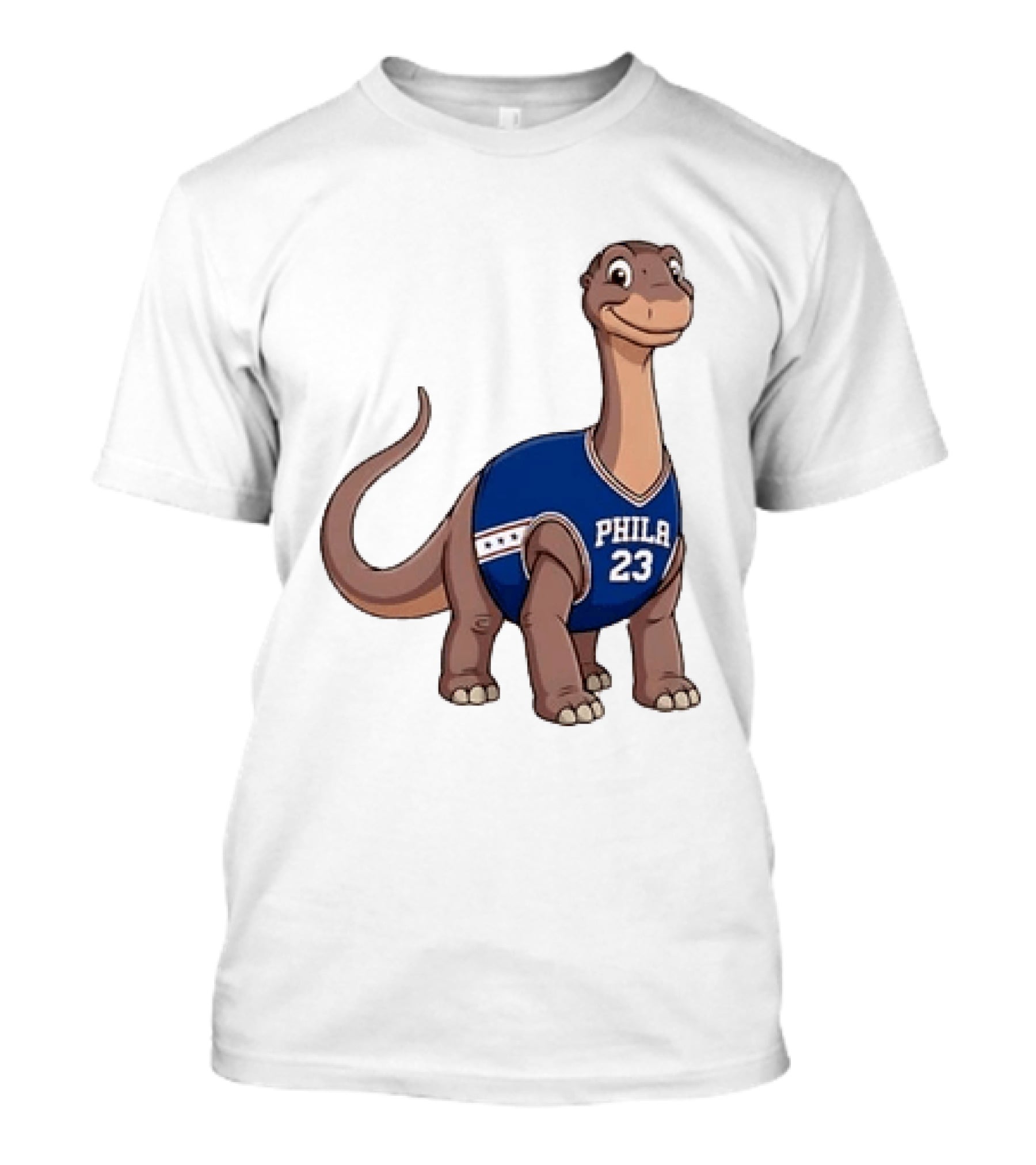 Phila 23 Dinosaur In Philadelphia 76ers Basketball Jersey T-Shirt
