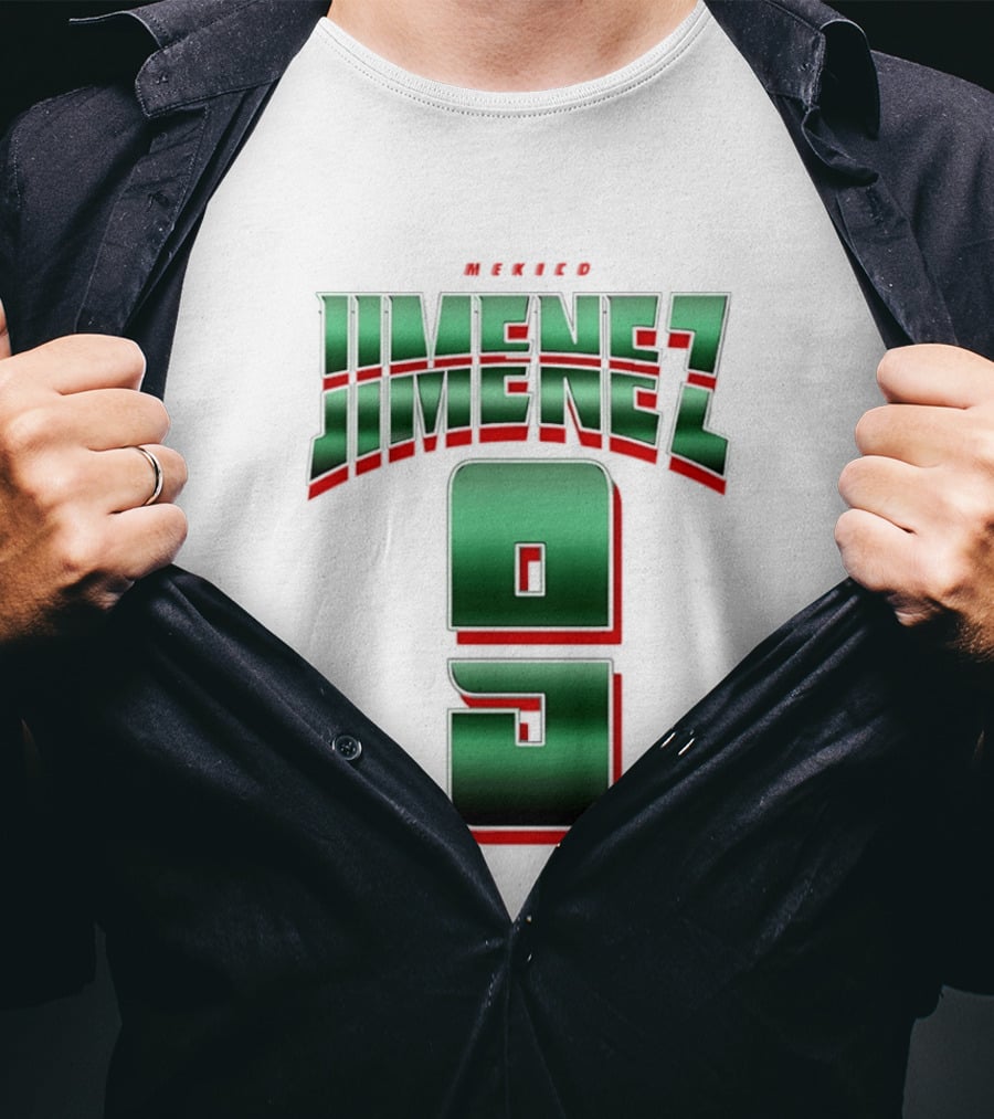 Mexico Jimenez 9 El Tri Number Name T-Shirt