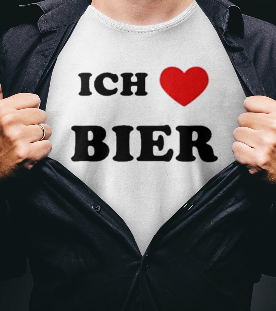 Ich Love Bier Heart Germany T-Shirt
