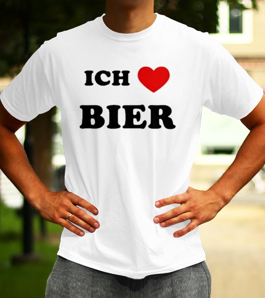 Ich Love Bier Heart Germany T-Shirt