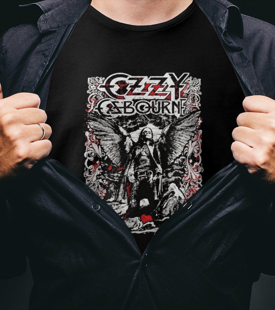 Ozzy Osbourne 2026 Prince Of Darkness Angel Wings T-Shirt