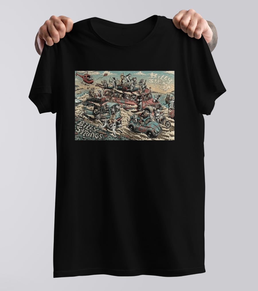 Billy Strings Bethel Woods Center 2026 Event By Dylan Goldberger With Dogs And Cars T-Shirt