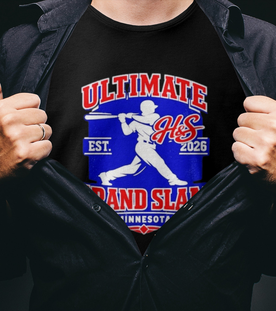 Ultimate H&S Grand Slam Baseball Minnesota Est 2026 T-Shirt