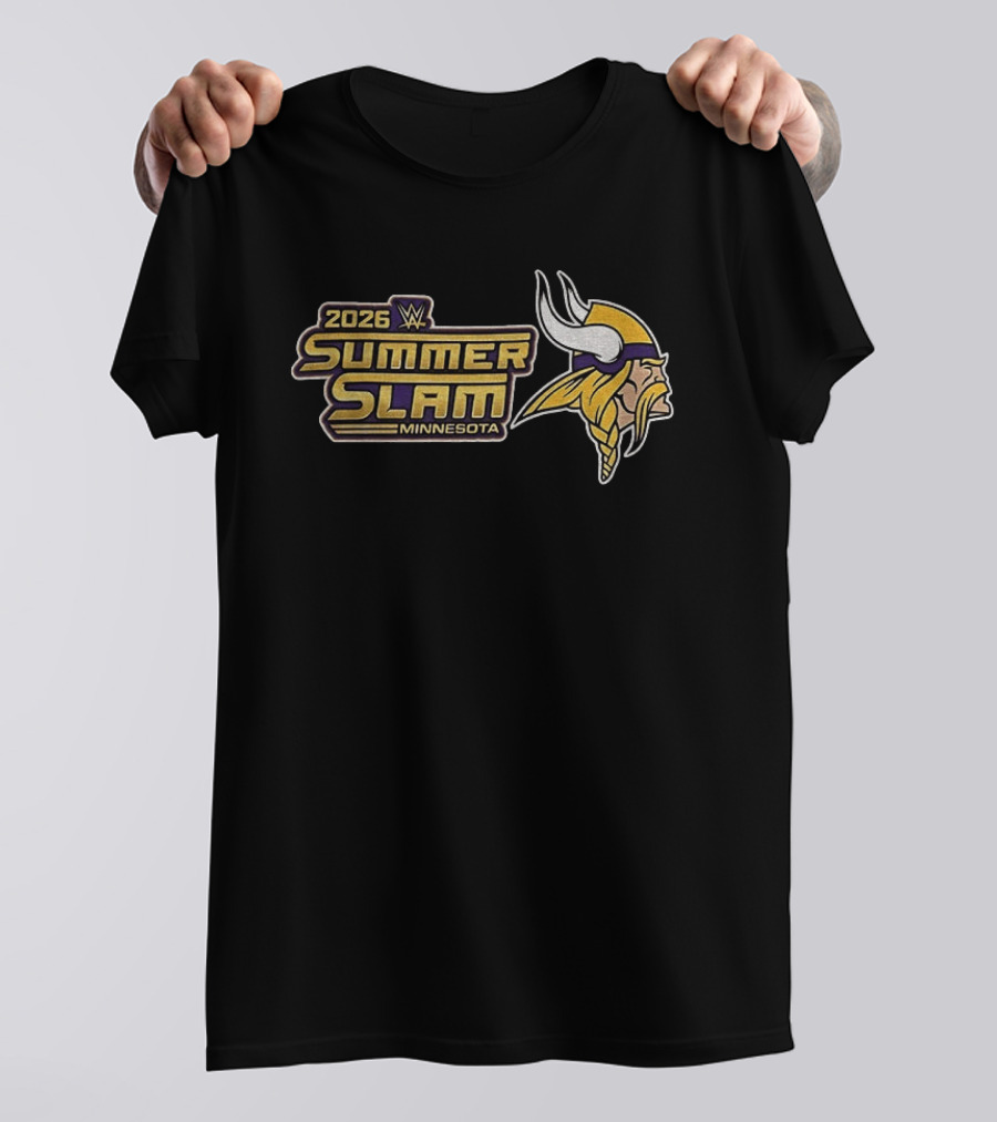 2026 WWE SummerSlam Minnesota Vikings T-Shirt