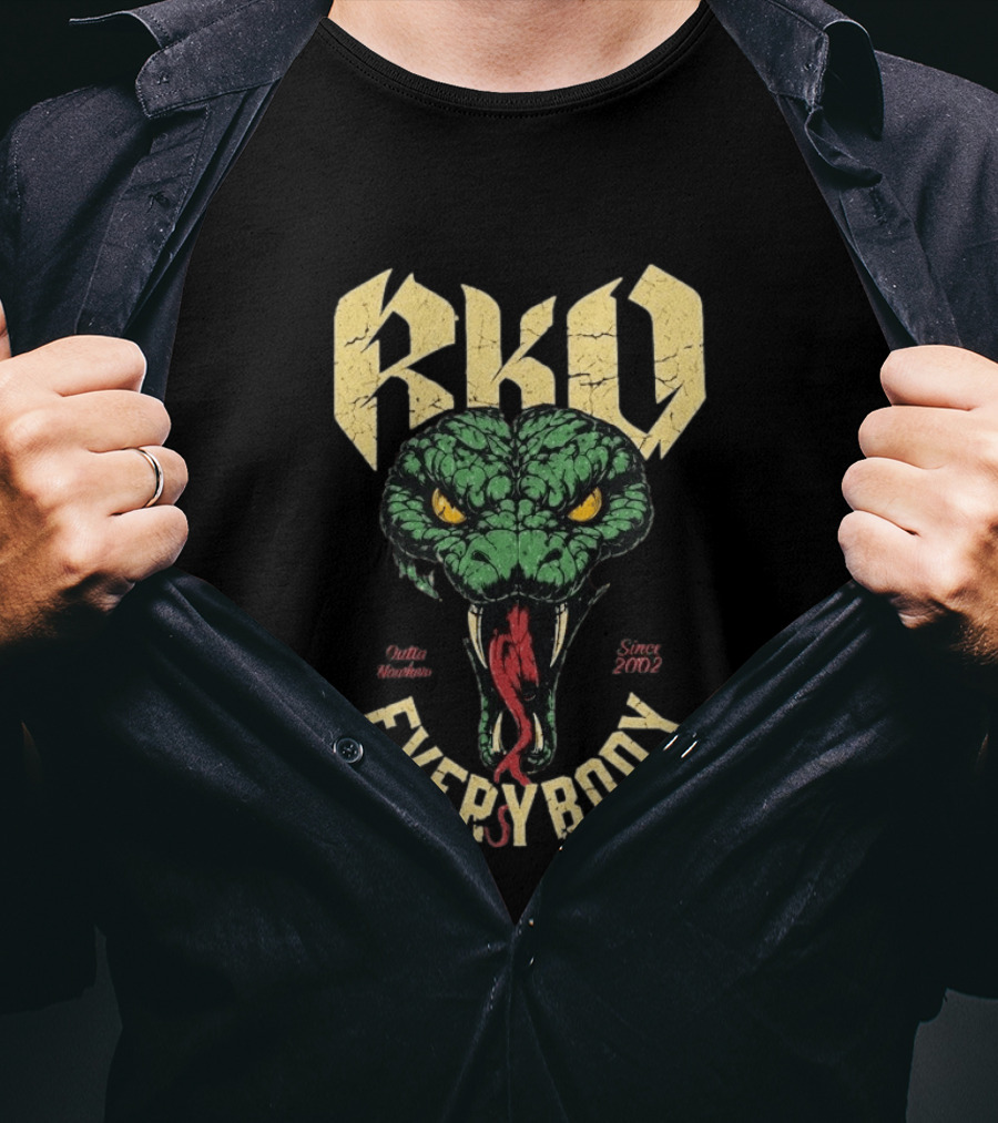 Randy Orton RKO Viper Outta Nowhere Everybody Since 2002 T-Shirt