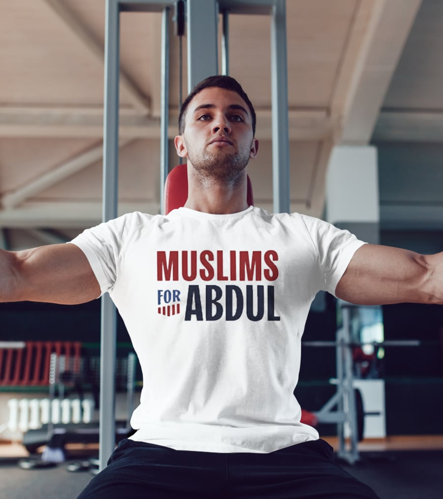 Muslims For Abdul 2026 Election Support Red And Blue T-Shirt