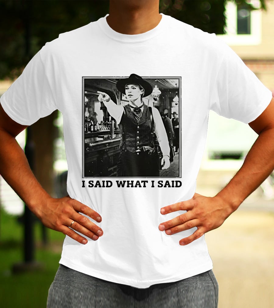 Sophie Cunningham Cowgirl I Said What I Said Indiana Fever T-Shirt