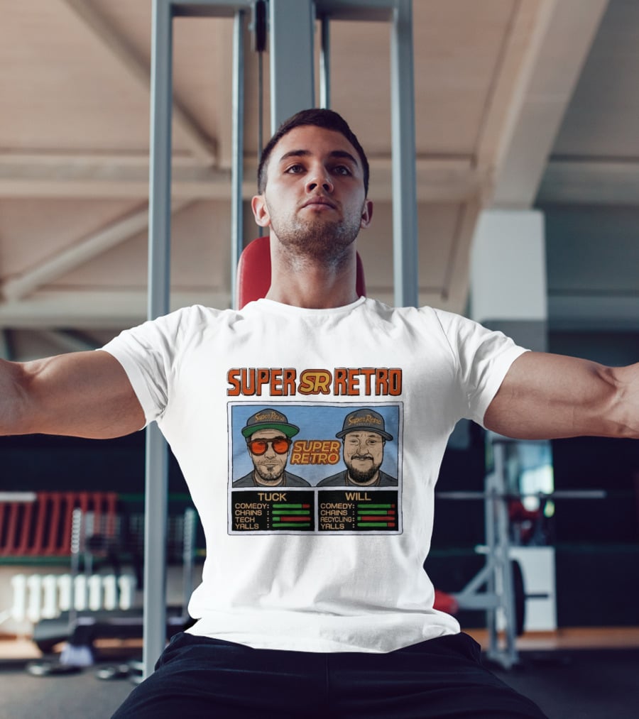 Super Retro Podcast Tuck And Will Comedy Chains Tech Recycling Yalls T-Shirt