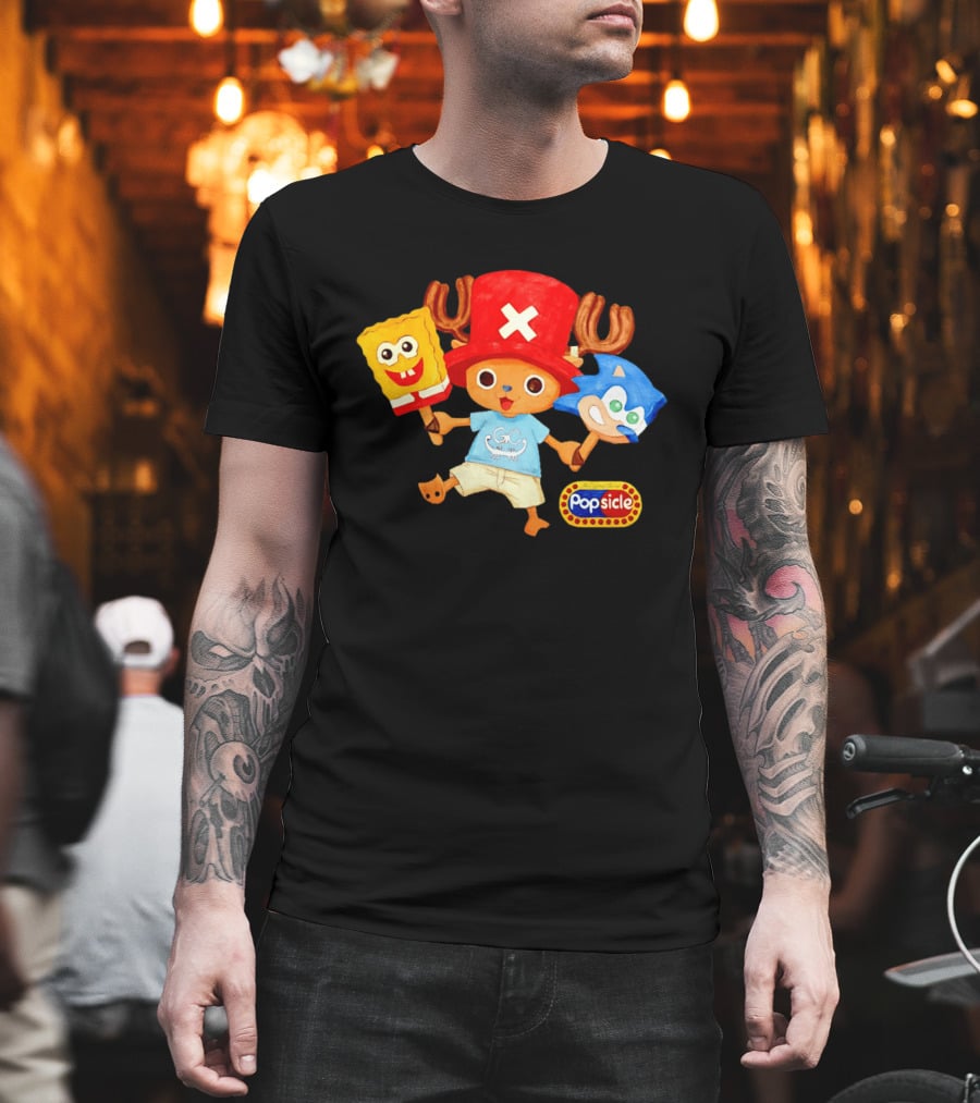 Chopper Popsicle SpongeBob Sonic T-Shirt