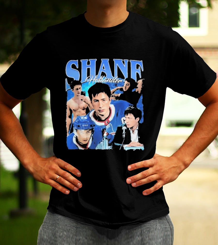 Shane Hollander Hockey Player Collage Hudson Williams T-Shirt