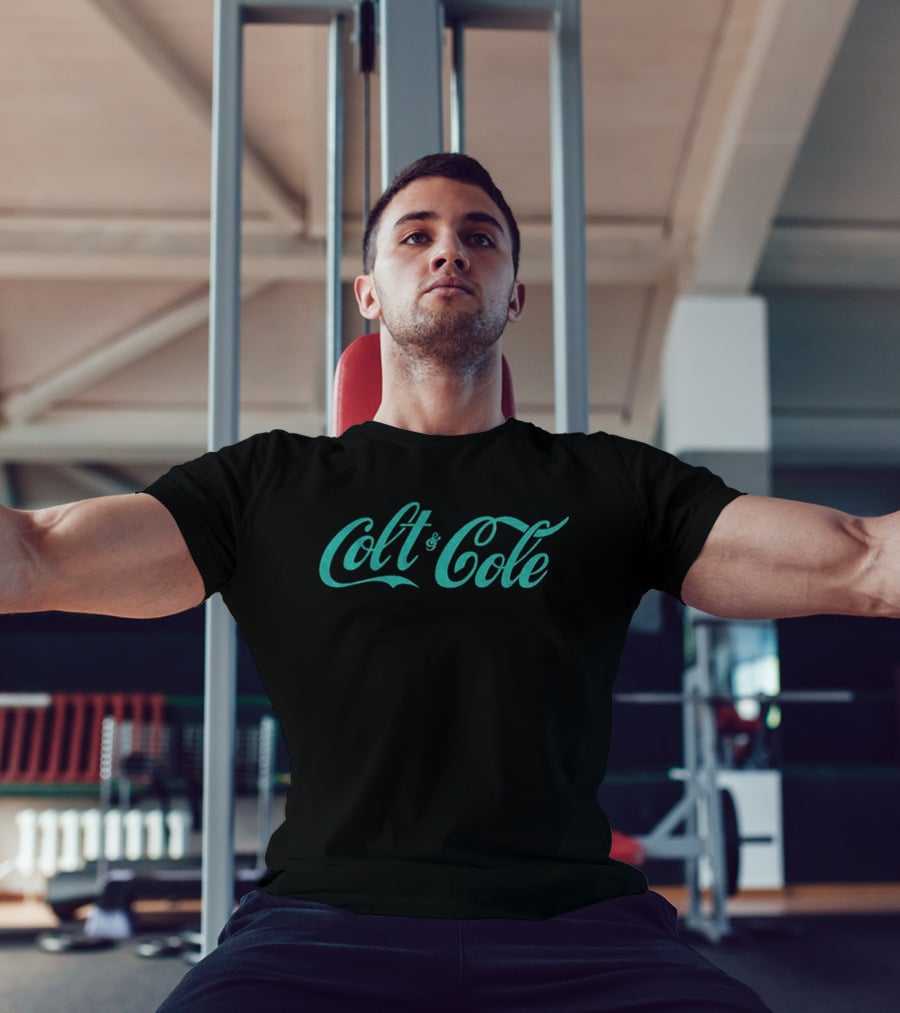Colt And Cole Coca Cola Retro Style Script T-Shirt
