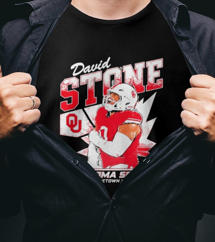 David Stone Oklahoma Sooners Hometown Hero OU Football Star T-Shirt