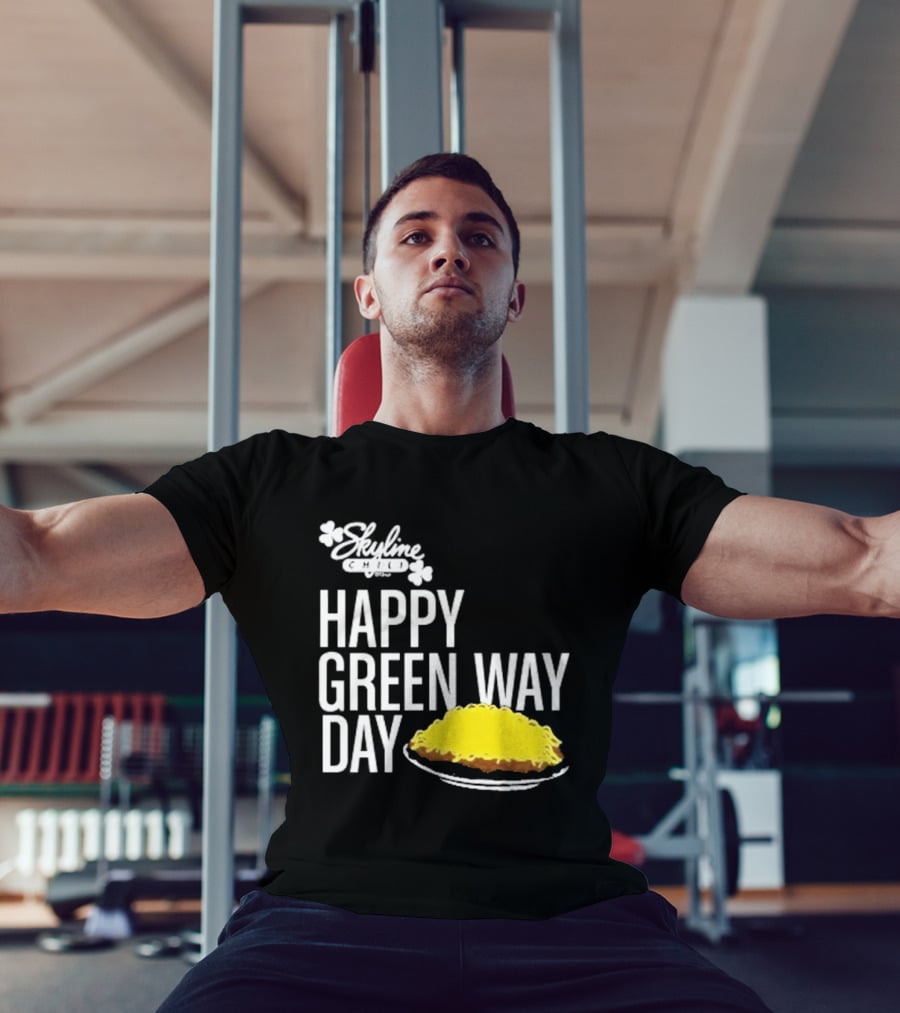 Skyline Chili Happy Green Way Day Cheese Coney Celebration T-Shirt