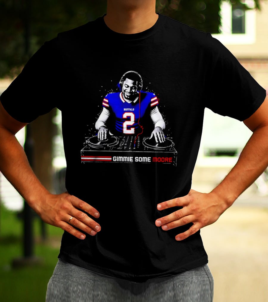 Buffalo Bills Player DJ Gimmie Some Moore Football Jersey T-Shirt