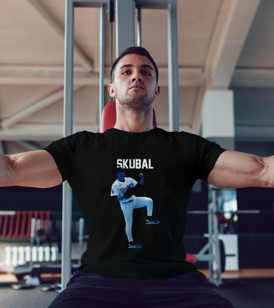 Los Angeles Dodgers Tarik Skubal 29 MLB Baseball 2026 Gradient T-Shirt