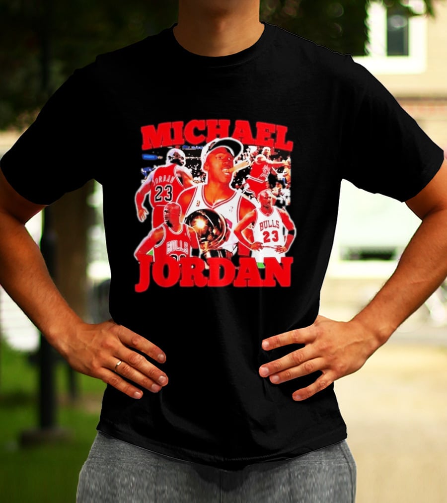 Michael Jordan Chicago Bulls 23 Basketball Legend NBA Champion T-Shirt