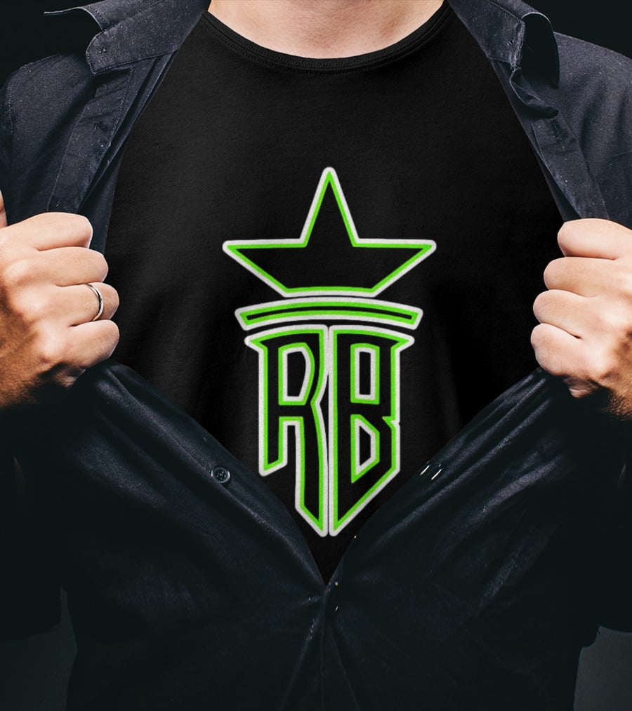 Roland Banks RB Star Logo Neon Green T-Shirt