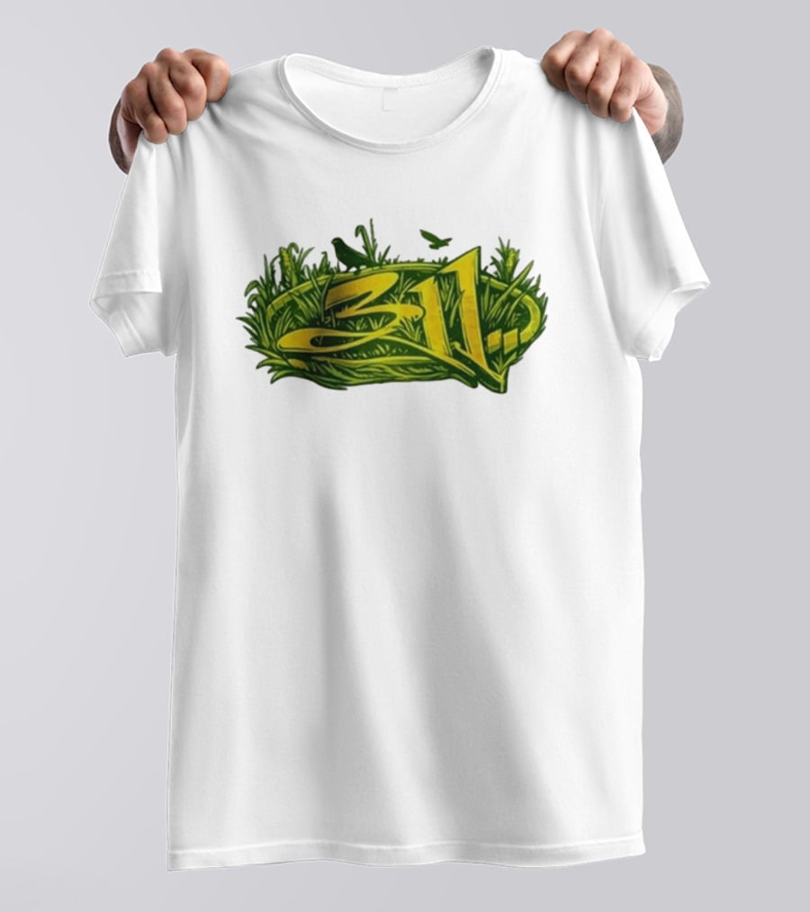 311 Band 2026 Summer Tour Green Nature T-Shirt