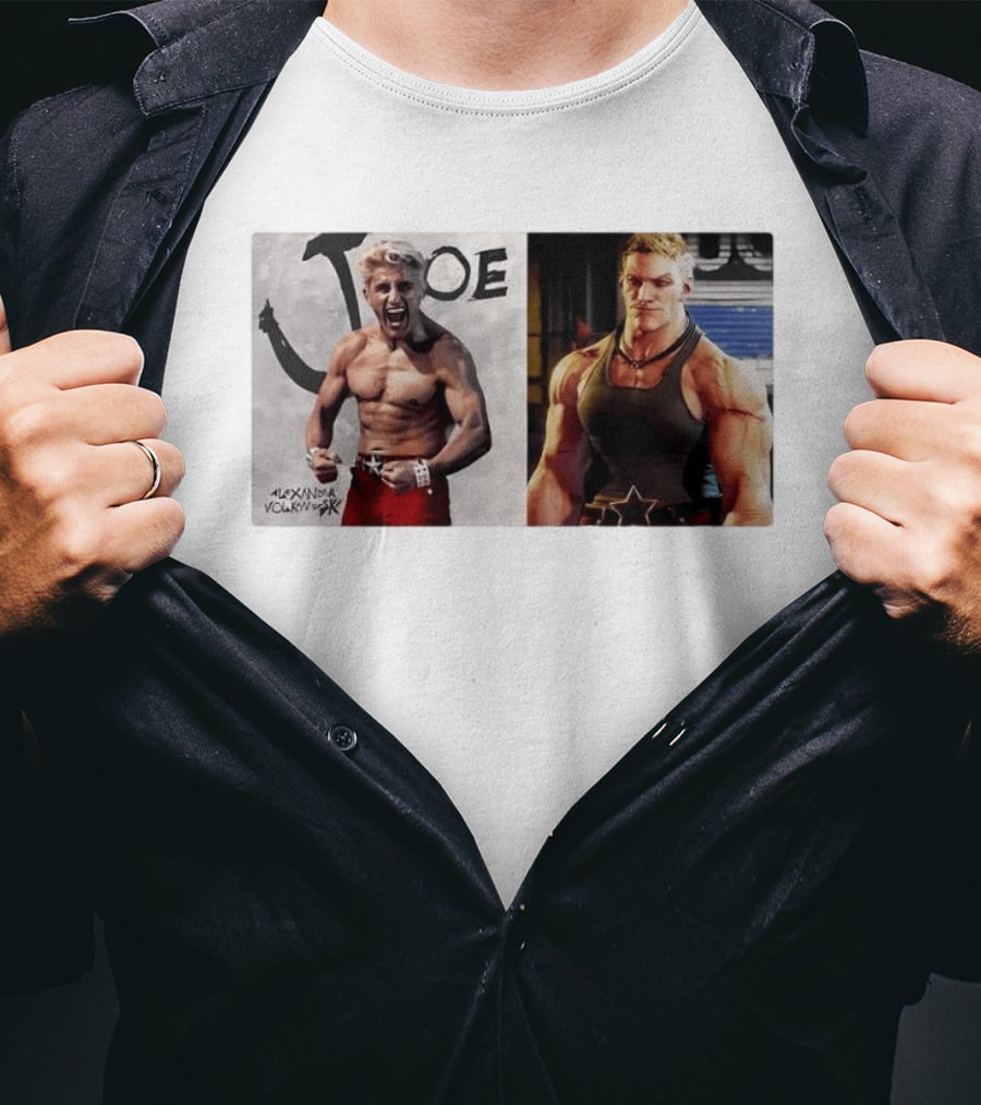 Joe Alexander Volkanovski Crossover MMA Fighter And Game Character Image T-Shirt