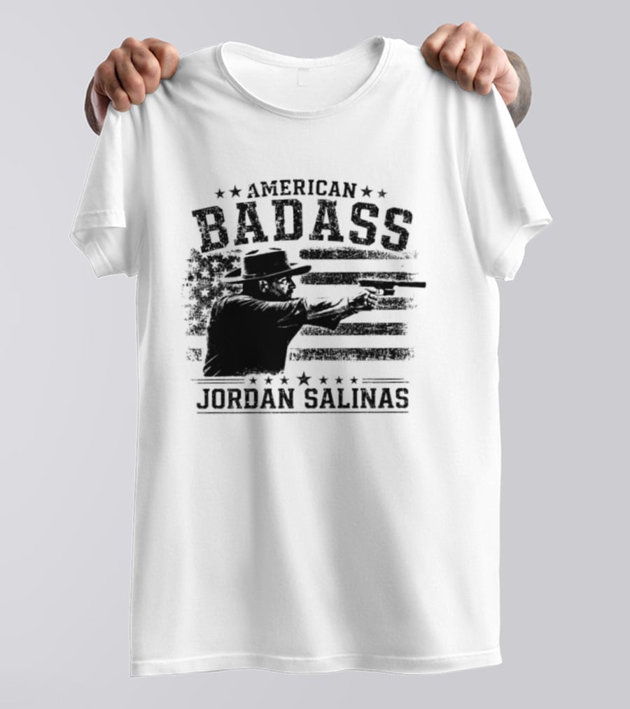 American Badass Jordan Salinas True Patriot USA Flag T-Shirt