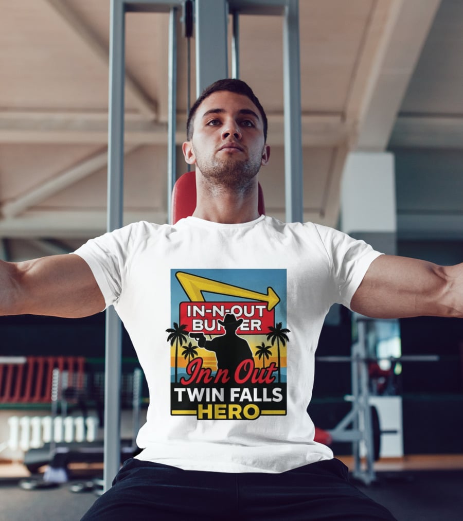 In N Out Burger Twin Falls Hero Retro Western 2026 T-Shirt