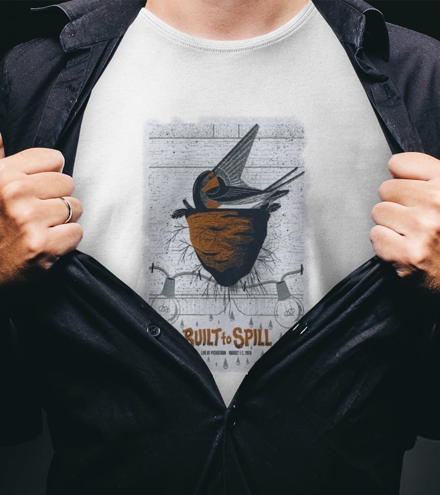 Built To Spill Live At Pickathon August 1 2 2026 Bird And Nest T-Shirt