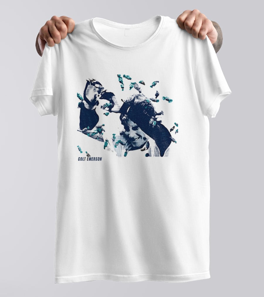 Colt Emerson Walk Off Bubble Gum Bath Mariners Baseball T-Shirt