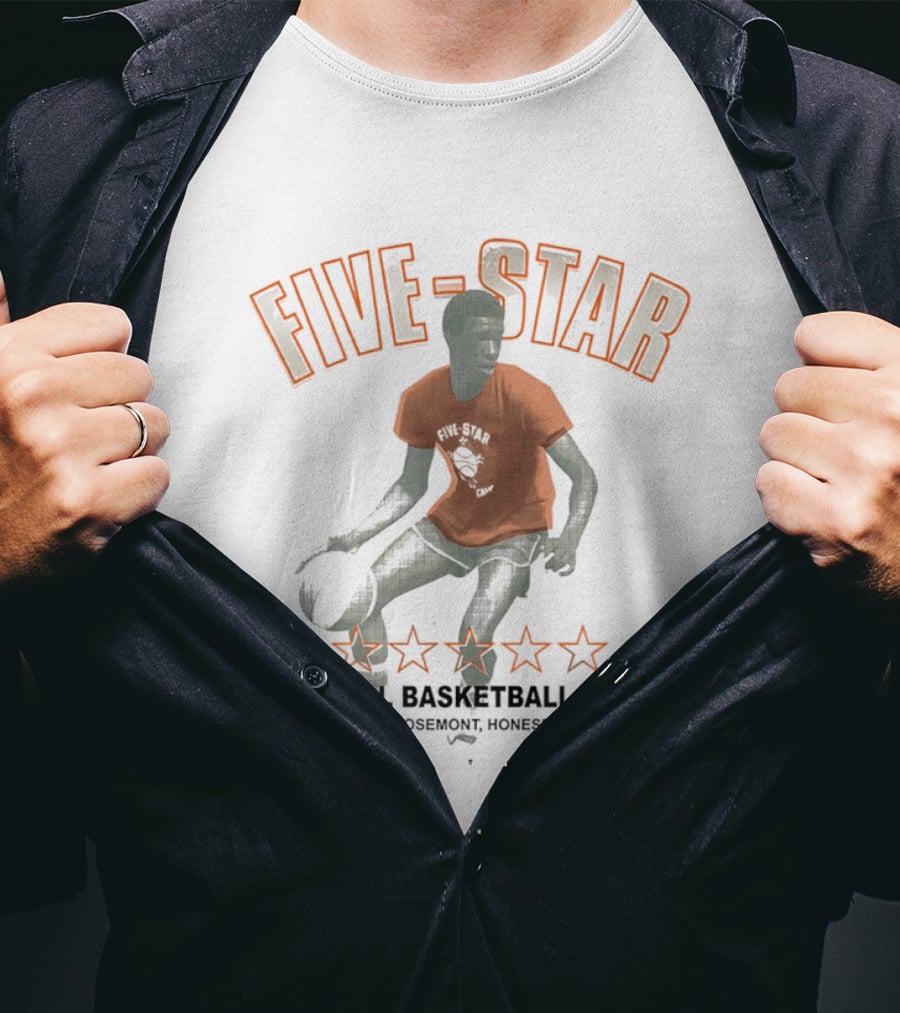FIVE STAR Annual Basketball Camp At Camp Rosemont Honesdale PA T-Shirt