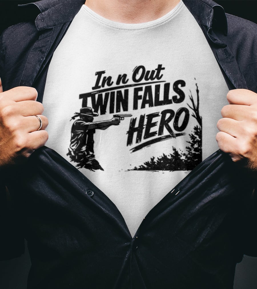 Jordan Salinas In N Out Twin Falls Hero Idaho Political T-Shirt