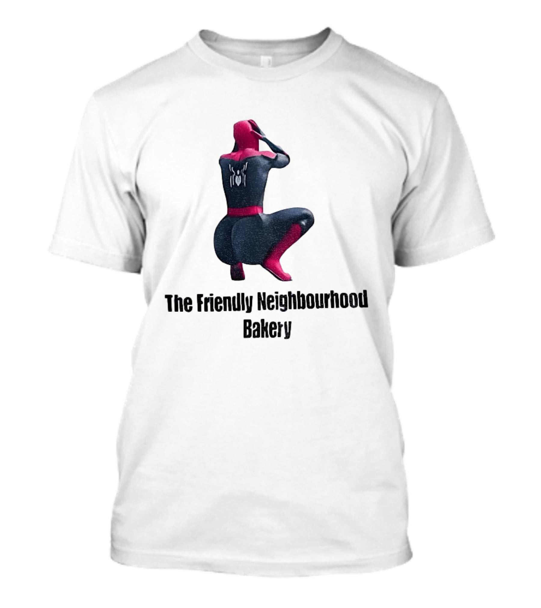 Sexy Spider Man The Friendly Neighbourhood Bakery Pose T-Shirt