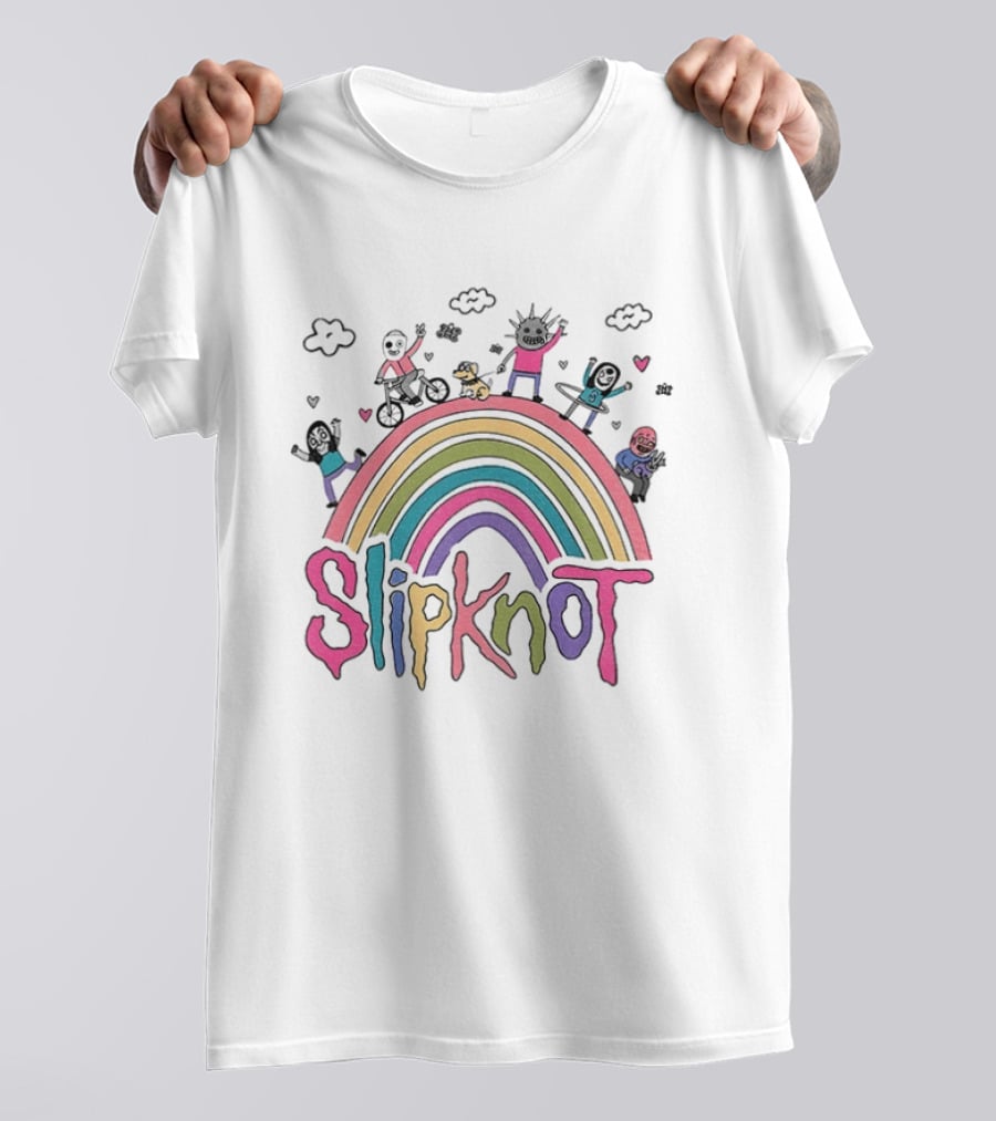 Slipknot Playful Rainbow Characters T-Shirt