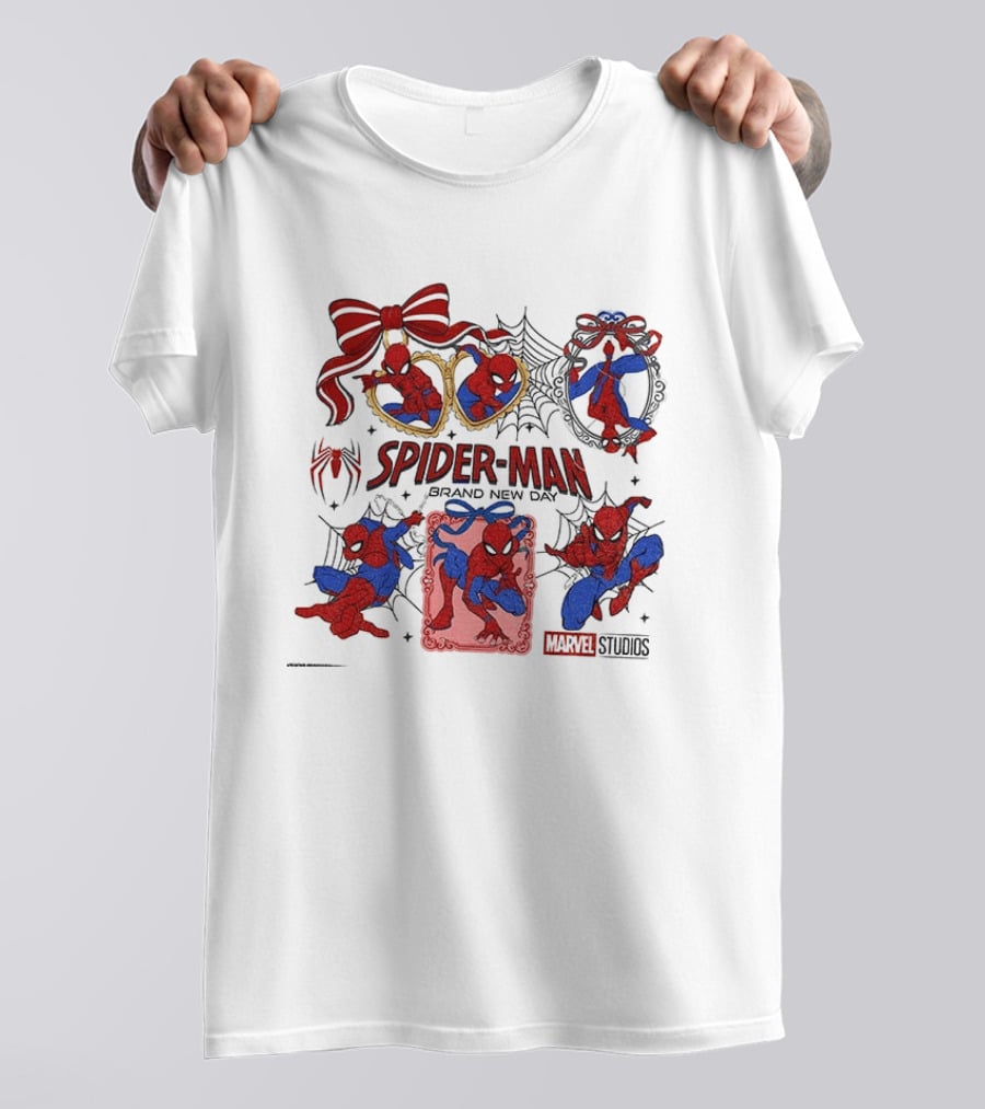 Spider Man Brand New Day Marvel Studios Masked Web Hero Coquette Superhero T-Shirt