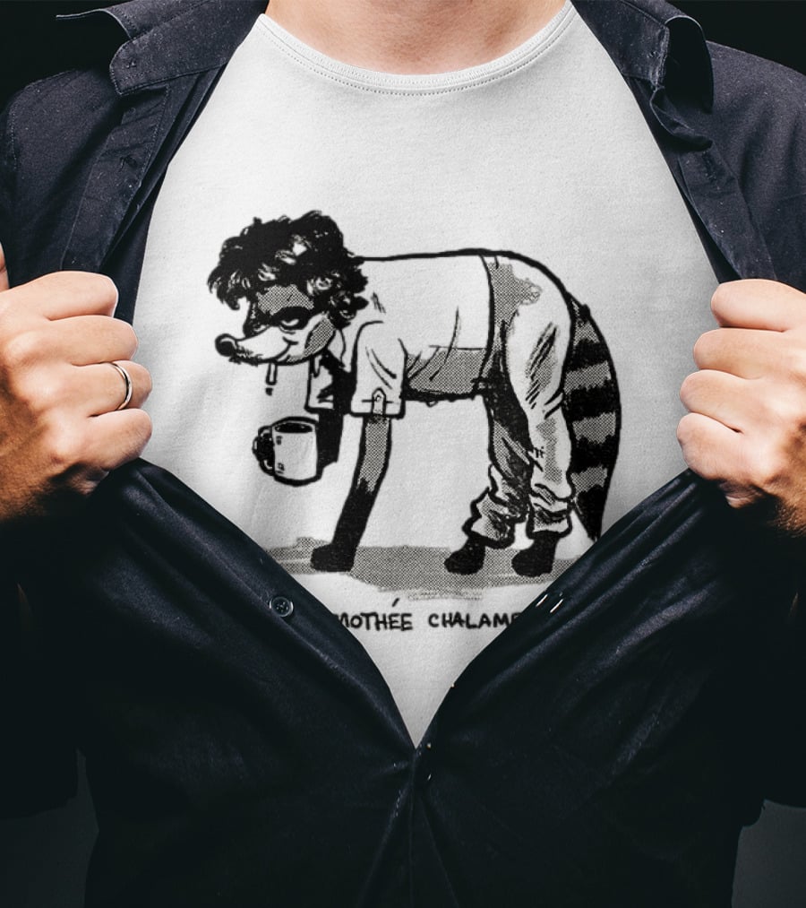 Timothée Chalamet Jimothy Raccoon 2026 Crossover Meme T-Shirt