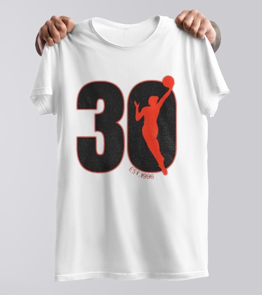 WNBA 30th Anniversary 1996 Basketball Player T-Shirt