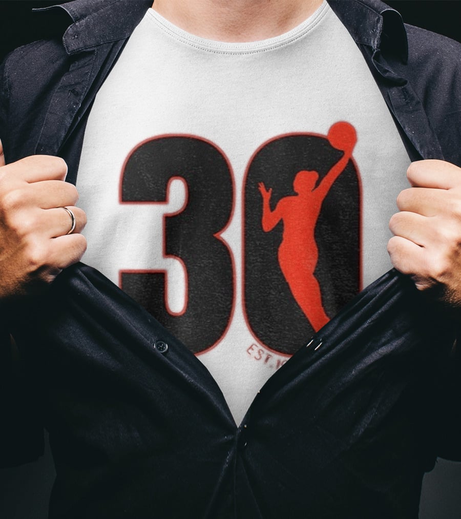 WNBA 30th Anniversary 1996 Basketball Player T-Shirt