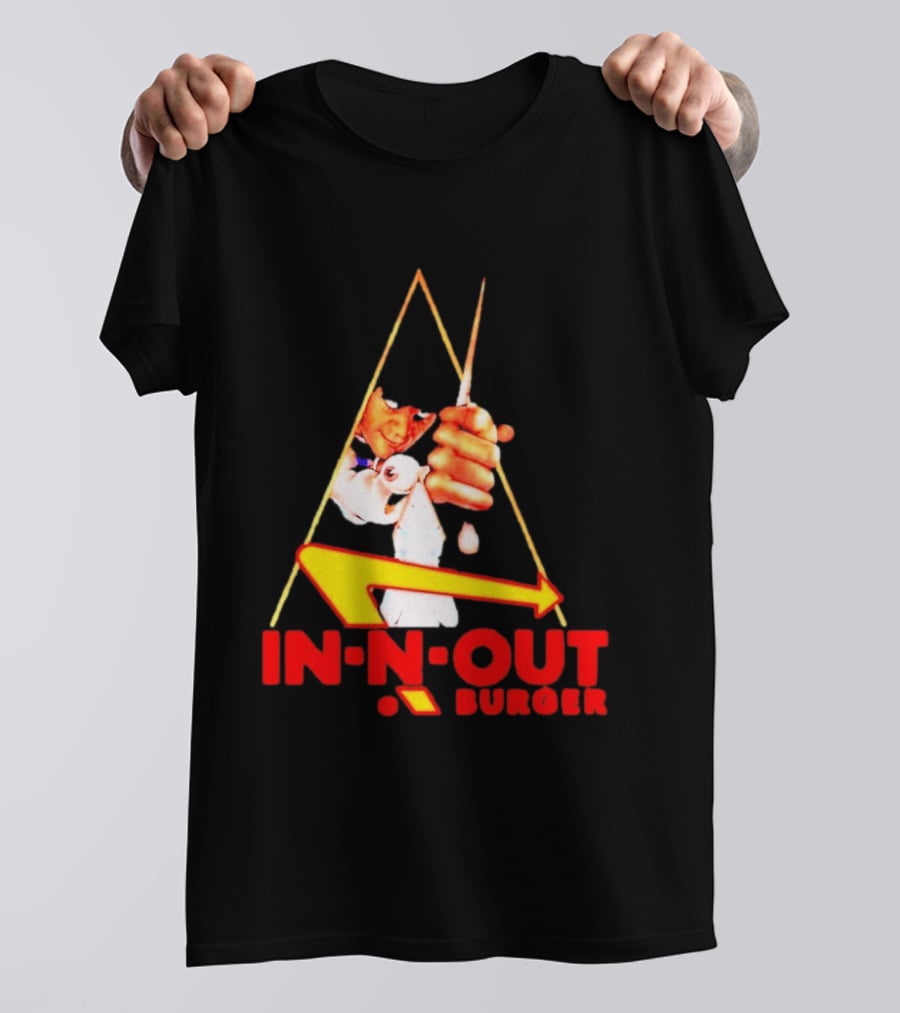 A Work Orange In N Out Burger Logo Mashup T-Shirt